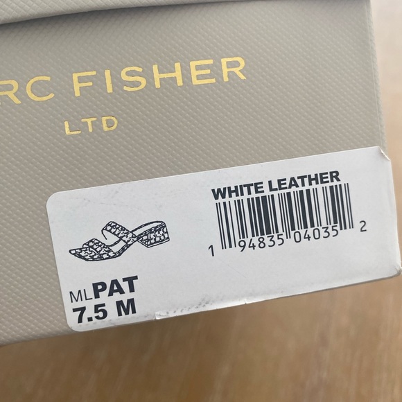 MARC FISHER PAT SQUARE TOE SLIDES - Picture 5 of 5